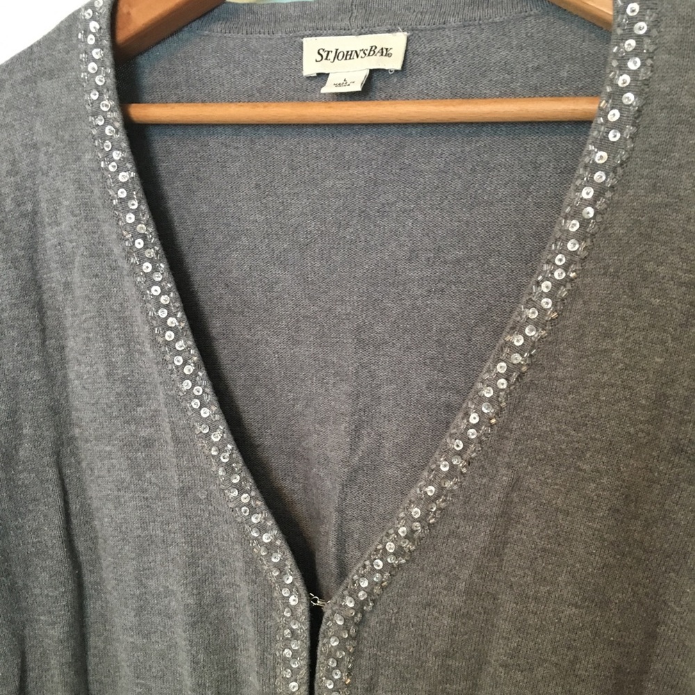 ST. John’s Bay gray sequence cardigan